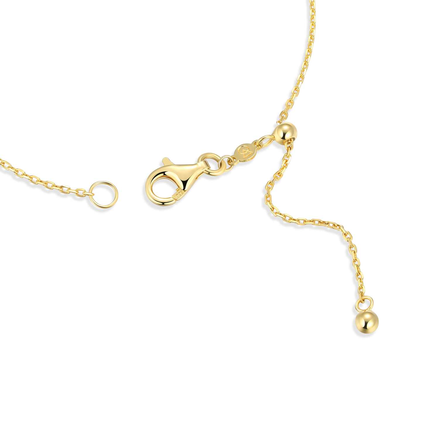 Hearts & Pearls Station Bolo Bracelet in 14K Gold-Plated Sterling Silver | M by Monte Luna
