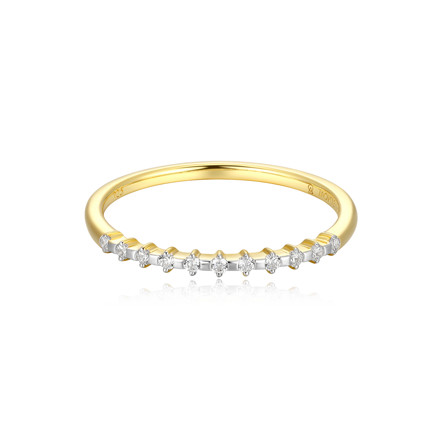 Stackable Ring in 14k Yellow Gold Plated Sterling Silver