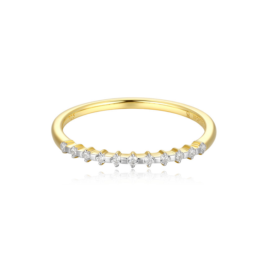 Stackable Ring in 14k Yellow Gold Plated Sterling Silver