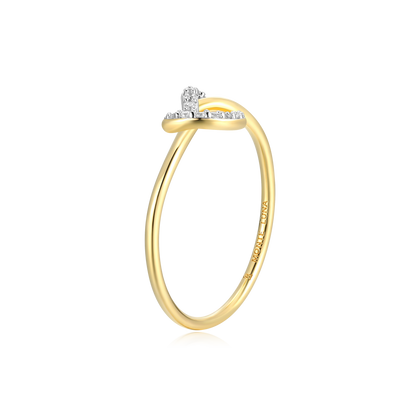 Knot Statement Ring in 14k Yellow Gold Plated Sterling Silver | M by Monte Luna
