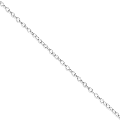 20+2" Cable Chain in Rhodium-Plated Sterling Silver | M by Monte Luna