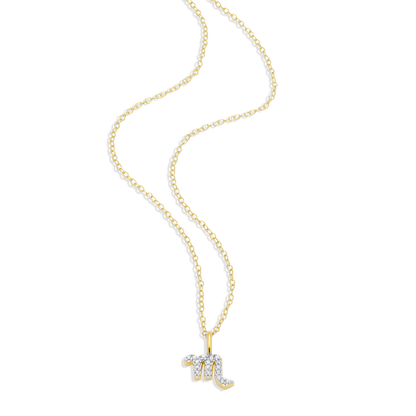 Scorpio Constellation Pendant Necklace in 14K Yellow Gold-Plated Sterling Silver | M by Monte Luna